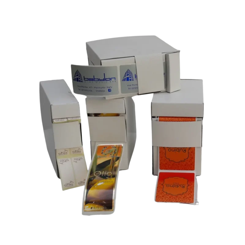 Scatole porta etichette